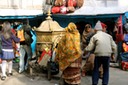 In the center of the market