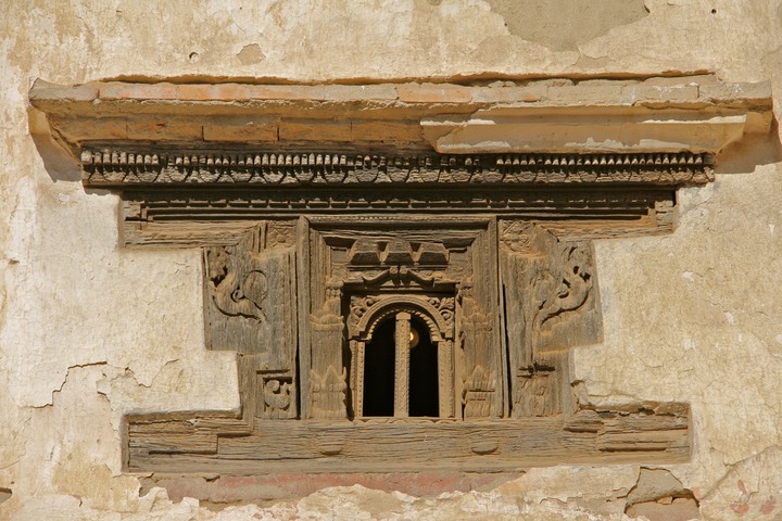 Wooden window of the Palace