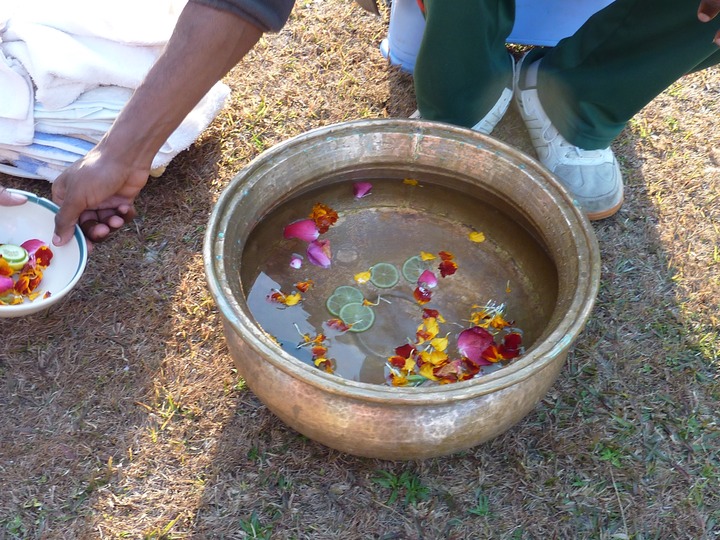 Ah,a foot bath